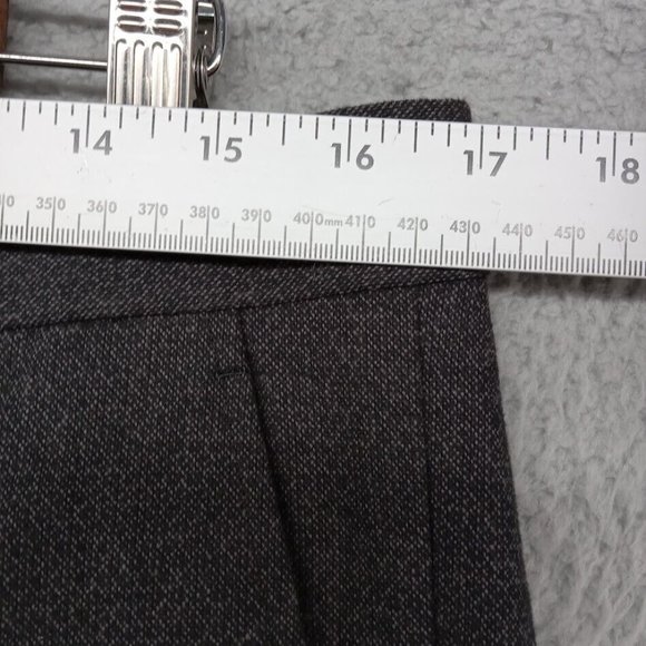 Selected Pants Mens 34x34 Black Micro‎ Patterned Slime Tapered Trousers Office - Picture 6 of 12